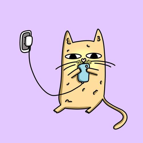 Liza Kucher, Chill Kitten - Purple days