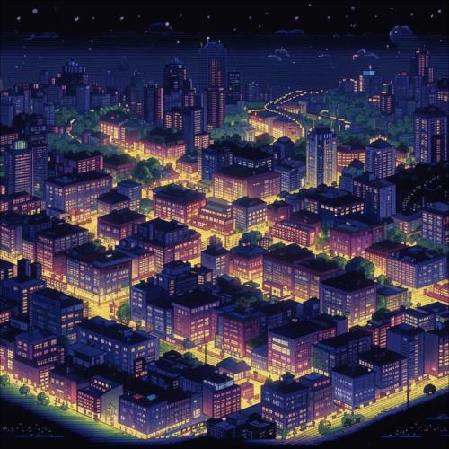 Rhythmic space - Pixel Gotham